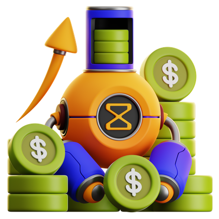 Investment Growth  3D Icon