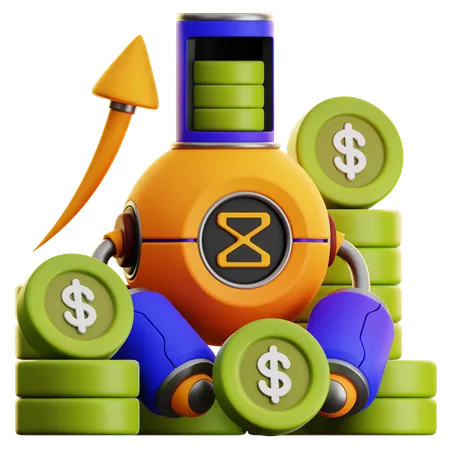 Investment Growth  3D Icon