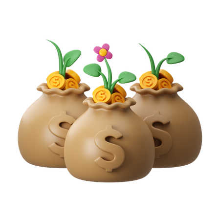 Investment Growth  3D Icon