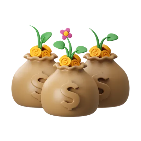 Investment Growth  3D Icon