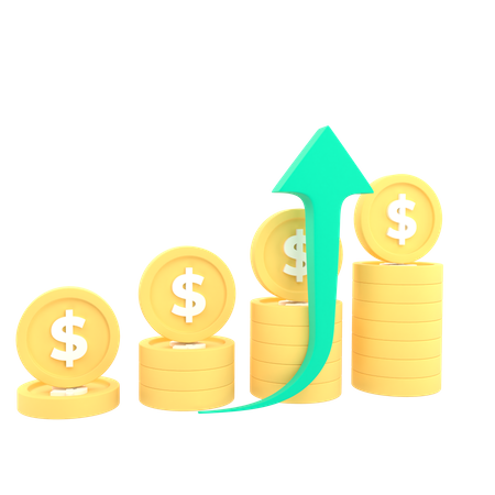 Investment Growth  3D Icon