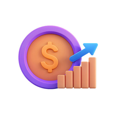 Investment Growth  3D Icon