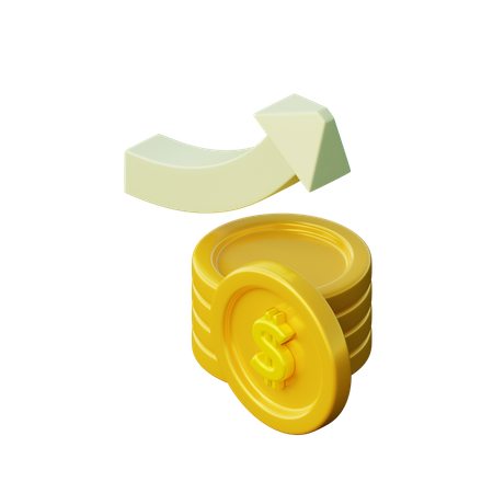 Investment Growth  3D Icon