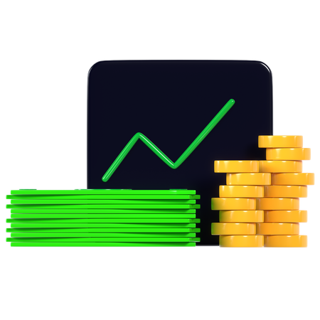 Investment Growth  3D Icon