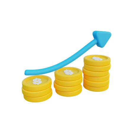 Investment Growth  3D Icon