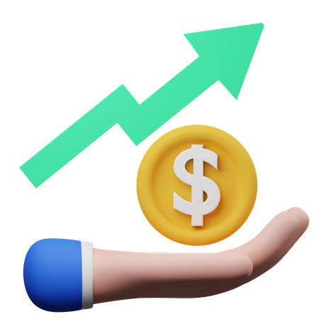 Investment Growth  3D Icon