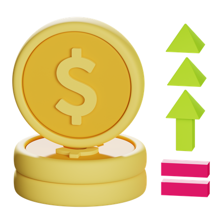 Investment Growth  3D Icon