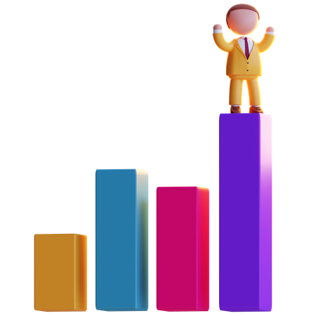 Investment Growth  3D Icon