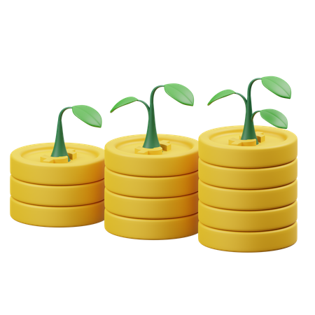 Investment Growth  3D Icon