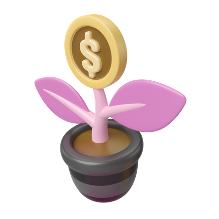 Investment Growth  3D Icon