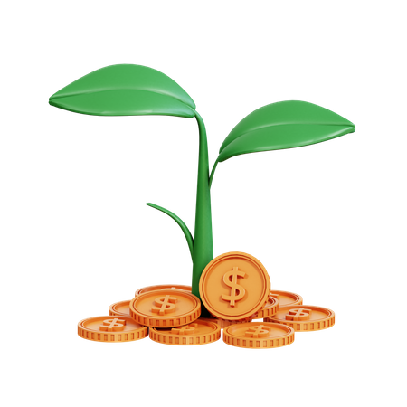 Investment Growth  3D Icon