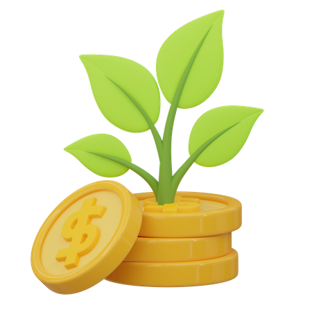 Investment Growth  3D Icon