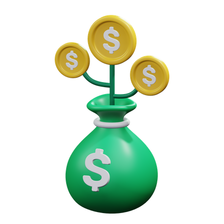 Investment Growth  3D Icon