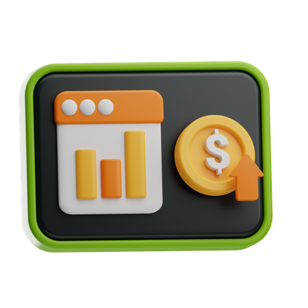 Investment Growth  3D Icon