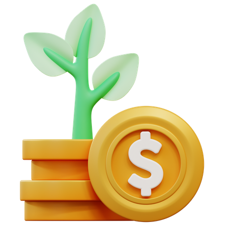 Investment Growth  3D Icon