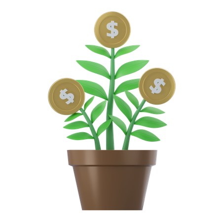 Investment Growth  3D Icon