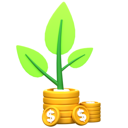 Investment Growth  3D Icon