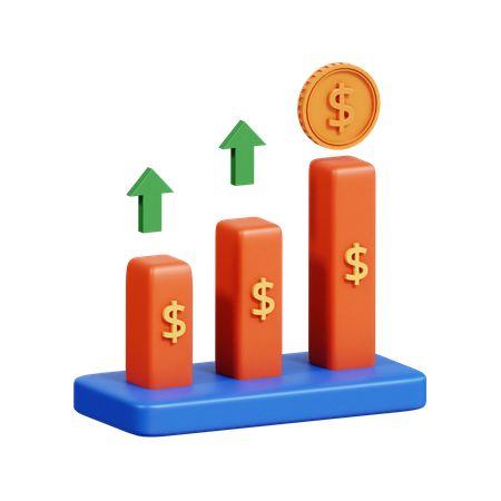 Investment Growth 3D Icon