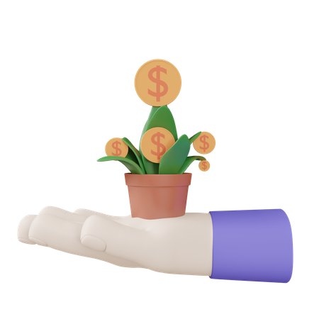 Investment Growth 3D Icon