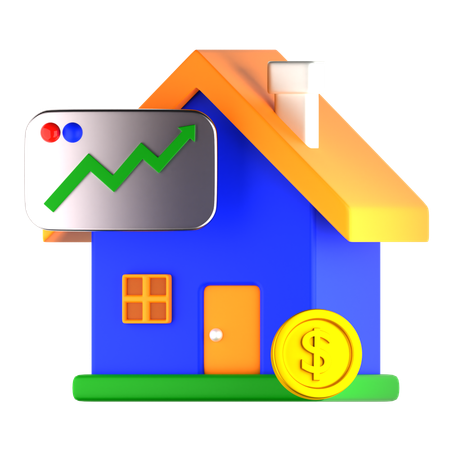 Investment house  3D Icon
