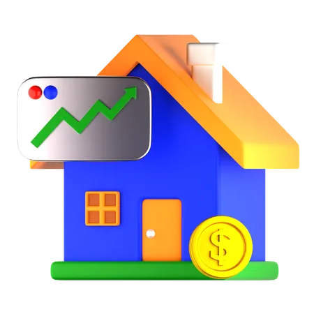 Investment house  3D Icon