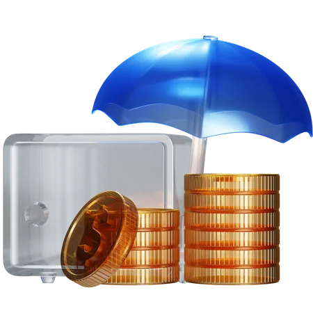 Investment Inscurance  3D Icon