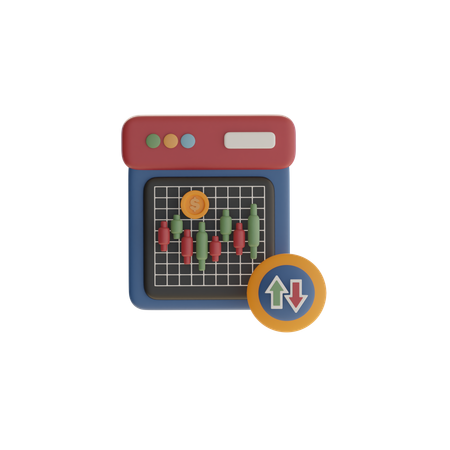 Investment Performance  3D Icon