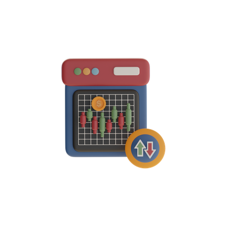 Investment Performance  3D Icon