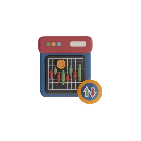 Investment Performance  3D Icon