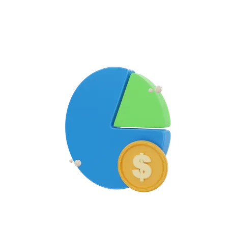 3 D Diagram Investment Icon Object Illustration 3D Icon