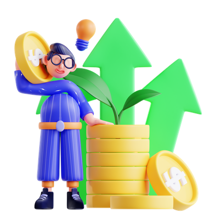 Investment Planning  3D Illustration