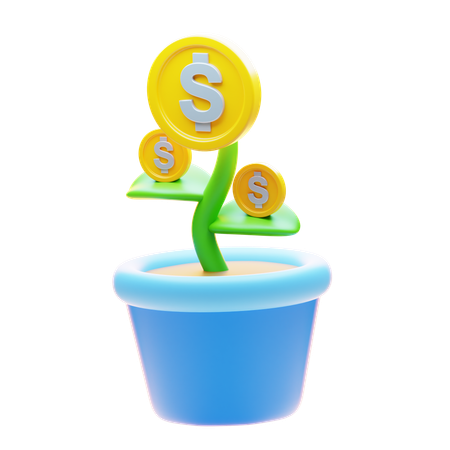 INVESTMENT PLANT  3D Icon