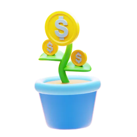 INVESTMENT PLANT  3D Icon