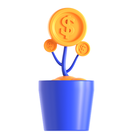 Investment Plant  3D Icon