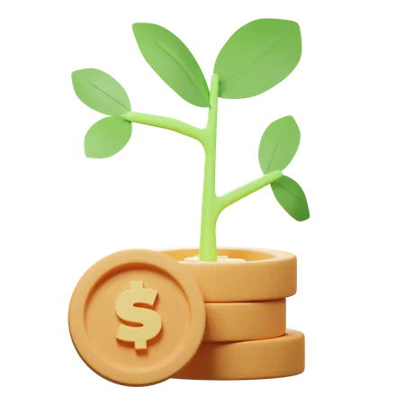 Investment Plant  3D Icon