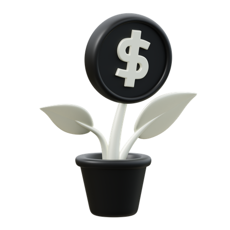 Investment Plant  3D Icon