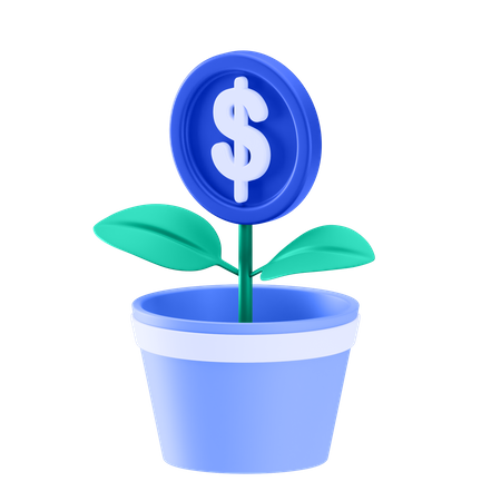 Investment Plant  3D Icon