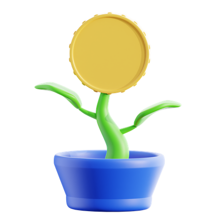 Investment Plant  3D Icon