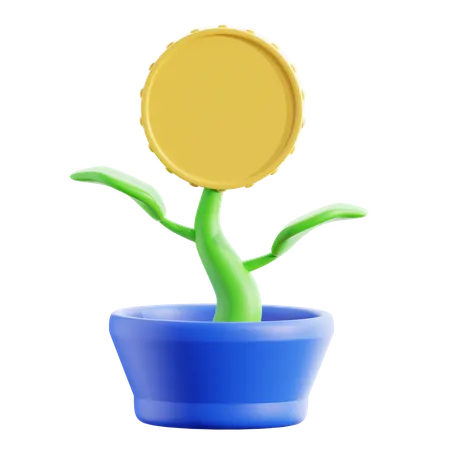 Investment Plant  3D Icon