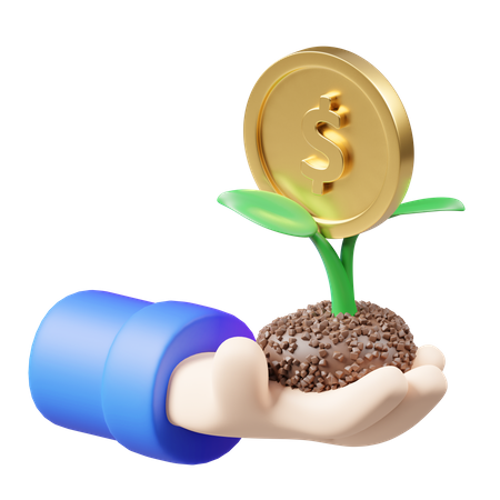 Investment Plant 3D Illustration