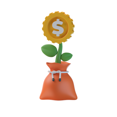 Investment Plant 3D Icon