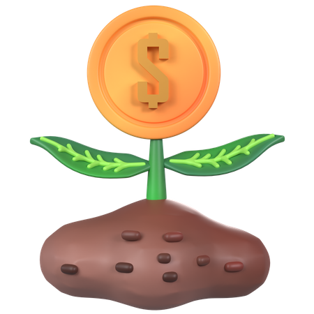 Investment Plant  3D Icon