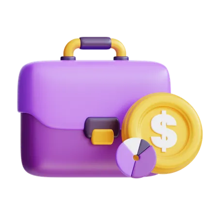 3 D Investment Portfolio Icon 3D Icon
