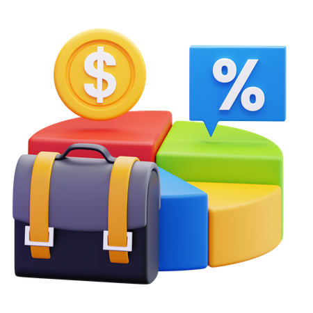 Investment Portfolio  3D Icon