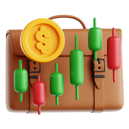 Investment Portfolio  3D Icon