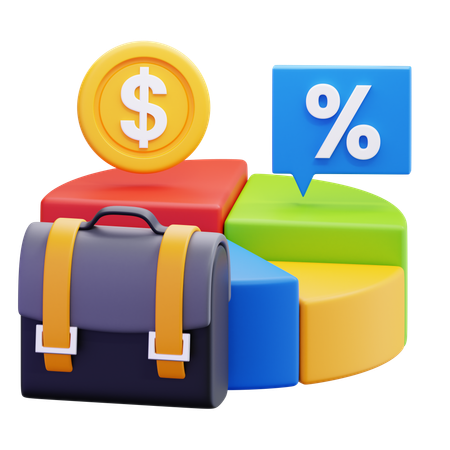 Investment Portfolio  3D Icon