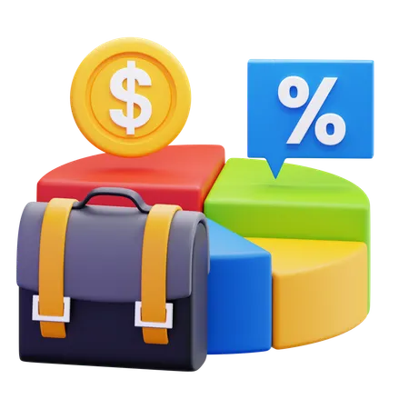 Investment Portfolio  3D Icon