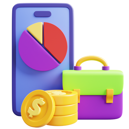 Investment Portfolio  3D Icon