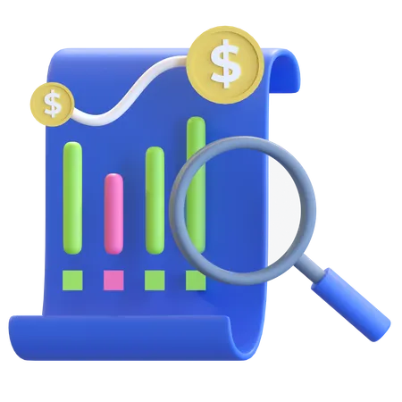 Investment Portfolio Analytic 3D Icon