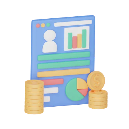 3 D Illustration Of Management Investment Personal Finance 3D Icon